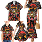 NAIDOC 2025 Boab Tree Family Matching Mermaid Dress and Hawaiian Shirt Celebrate Aboriginal Culture The Next Generation