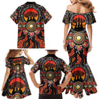 NAIDOC 2025 Boab Tree Family Matching Mermaid Dress and Hawaiian Shirt Celebrate Aboriginal Culture The Next Generation