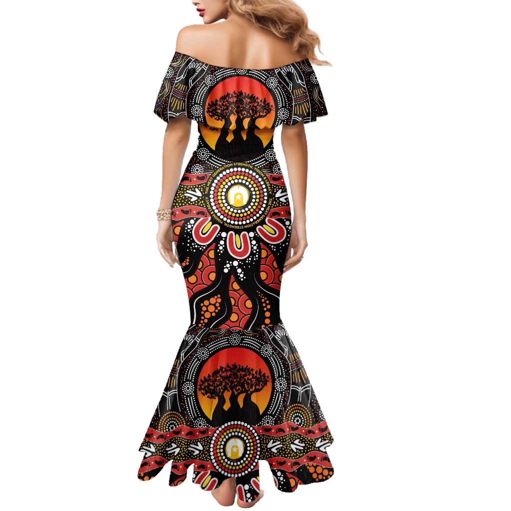 NAIDOC 2025 Boab Tree Family Matching Mermaid Dress and Hawaiian Shirt Celebrate Aboriginal Culture The Next Generation