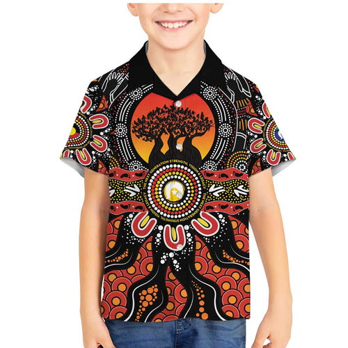 NAIDOC 2025 Boab Tree Family Matching Mermaid Dress and Hawaiian Shirt Celebrate Aboriginal Culture The Next Generation