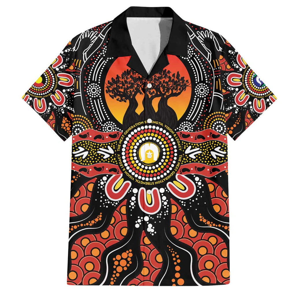 NAIDOC 2025 Boab Tree Family Matching Off The Shoulder Long Sleeve Dress and Hawaiian Shirt Celebrate Aboriginal Culture The Next Generation