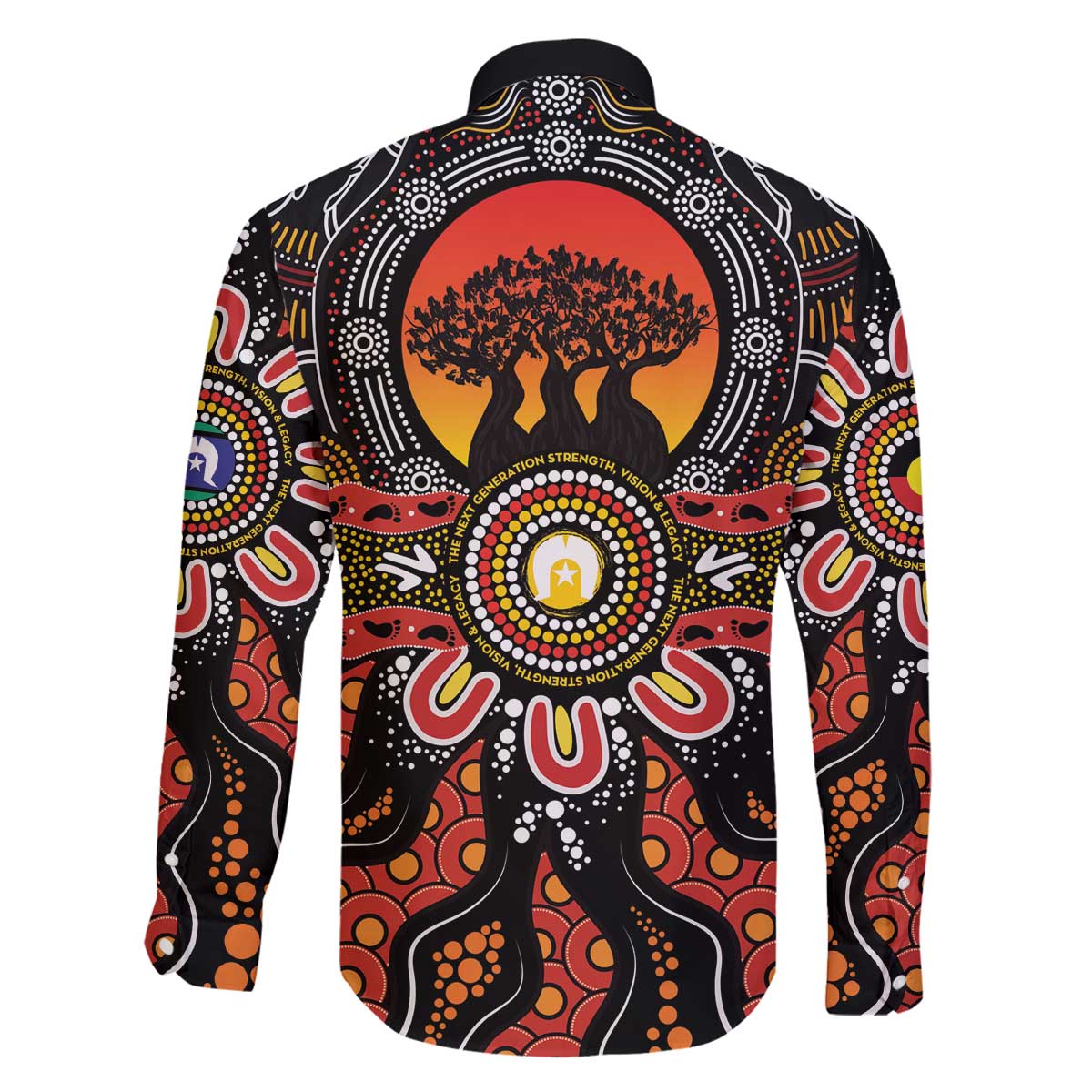 NAIDOC 2025 Boab Tree Family Matching Off The Shoulder Long Sleeve Dress and Hawaiian Shirt Celebrate Aboriginal Culture The Next Generation