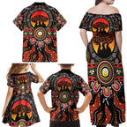 NAIDOC 2025 Boab Tree Family Matching Off Shoulder Maxi Dress and Hawaiian Shirt Celebrate Aboriginal Culture The Next Generation