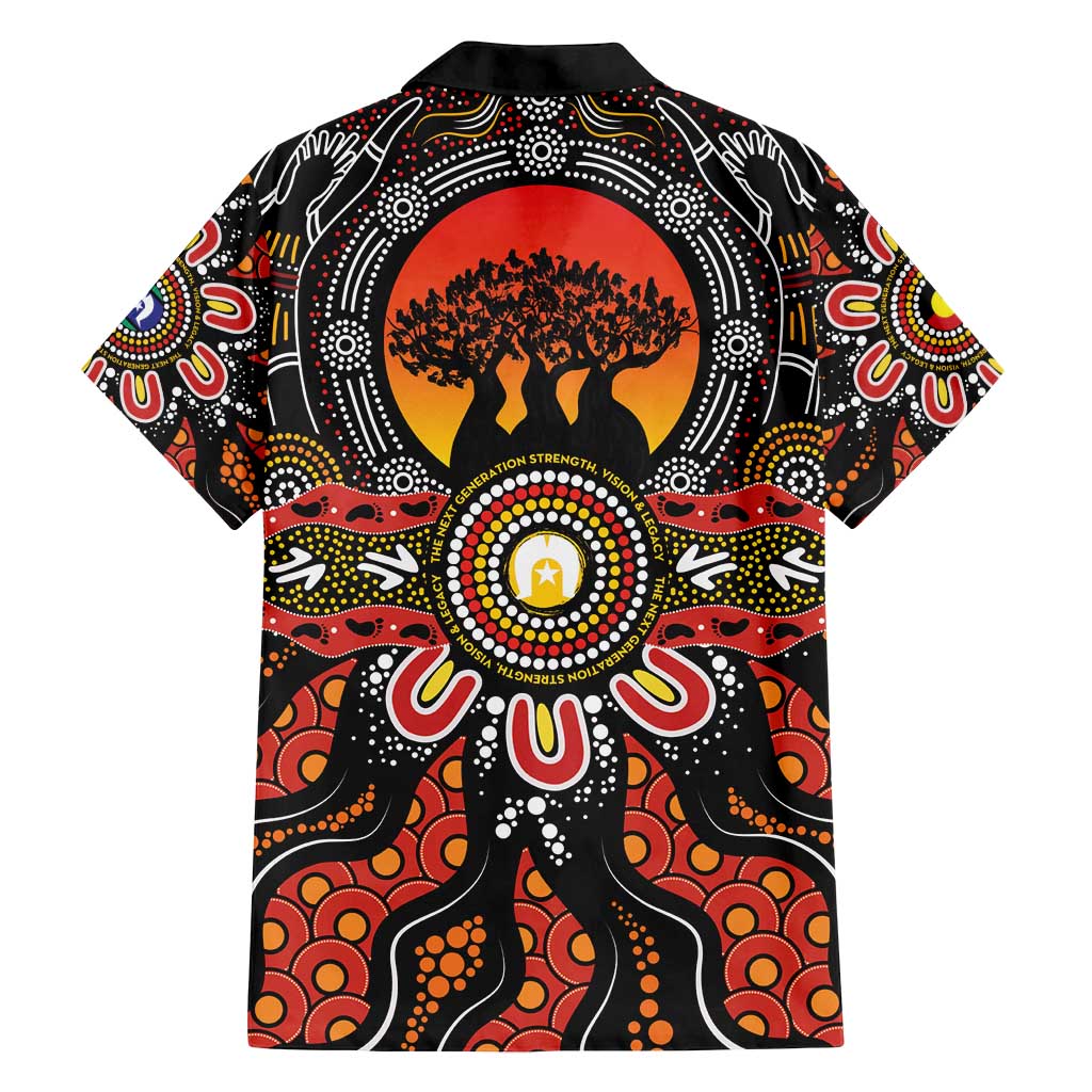 NAIDOC 2025 Boab Tree Family Matching Off Shoulder Short Dress and Hawaiian Shirt Celebrate Aboriginal Culture The Next Generation