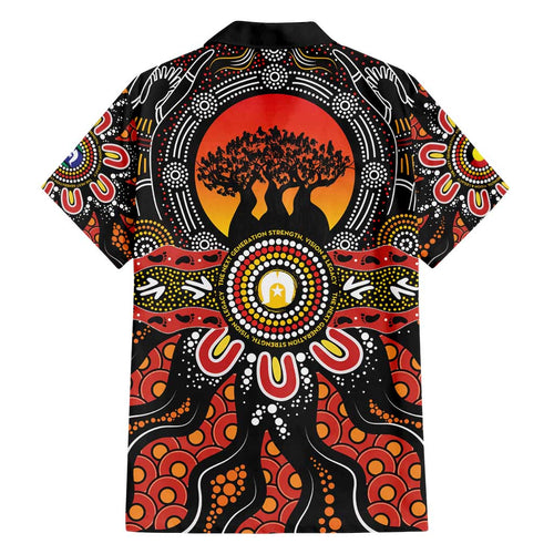 NAIDOC 2025 Boab Tree Family Matching Off Shoulder Short Dress and Hawaiian Shirt Celebrate Aboriginal Culture The Next Generation