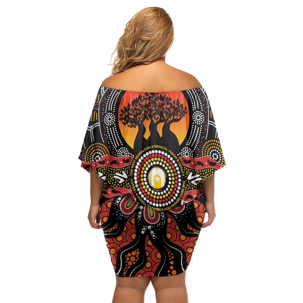 NAIDOC 2025 Boab Tree Family Matching Off Shoulder Short Dress and Hawaiian Shirt Celebrate Aboriginal Culture The Next Generation