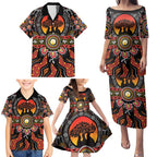 NAIDOC 2025 Boab Tree Family Matching Puletasi and Hawaiian Shirt Celebrate Aboriginal Culture The Next Generation