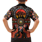 NAIDOC 2025 Boab Tree Family Matching Puletasi and Hawaiian Shirt Celebrate Aboriginal Culture The Next Generation