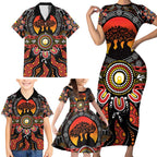 NAIDOC 2025 Boab Tree Family Matching Short Sleeve Bodycon Dress and Hawaiian Shirt Celebrate Aboriginal Culture The Next Generation