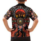 NAIDOC 2025 Boab Tree Family Matching Short Sleeve Bodycon Dress and Hawaiian Shirt Celebrate Aboriginal Culture The Next Generation