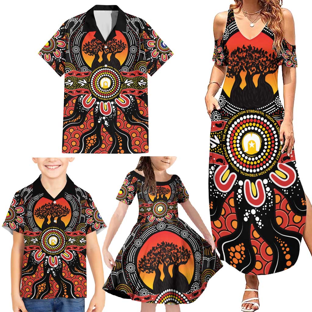 NAIDOC 2025 Boab Tree Family Matching Summer Maxi Dress and Hawaiian Shirt Celebrate Aboriginal Culture The Next Generation