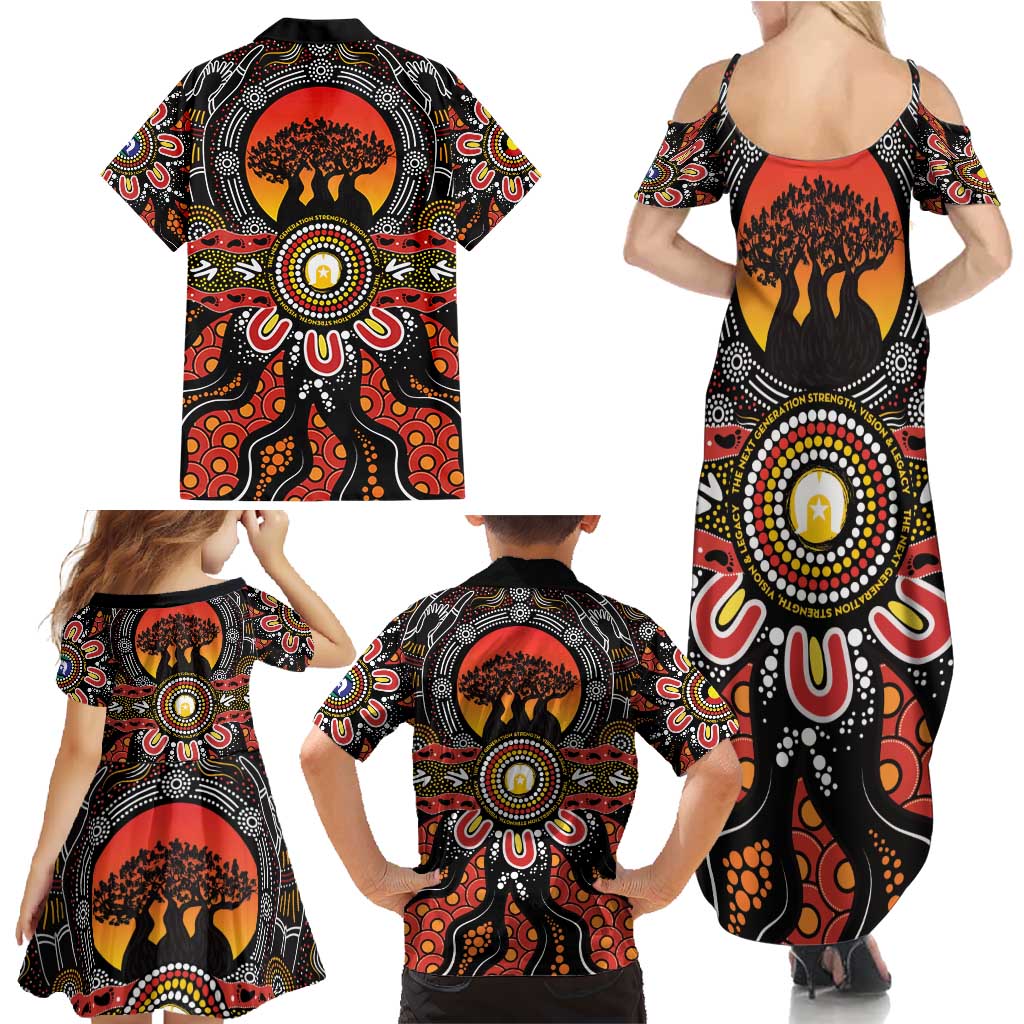 NAIDOC 2025 Boab Tree Family Matching Summer Maxi Dress and Hawaiian Shirt Celebrate Aboriginal Culture The Next Generation