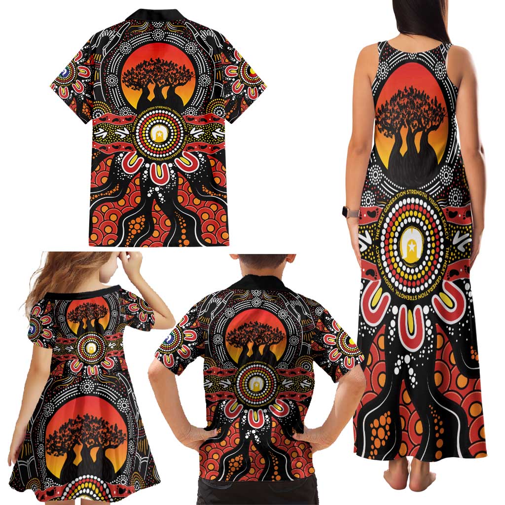 NAIDOC 2025 Boab Tree Family Matching Tank Maxi Dress and Hawaiian Shirt Celebrate Aboriginal Culture The Next Generation