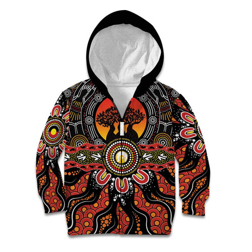 NAIDOC 2025 Boab Tree Kid Hoodie Celebrate Aboriginal Culture The Next Generation