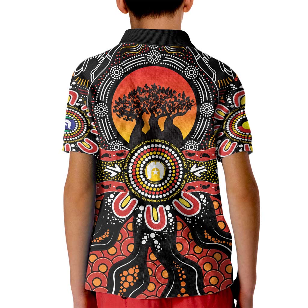 NAIDOC 2025 Boab Tree Kid Polo Shirt Celebrate Aboriginal Culture The Next Generation