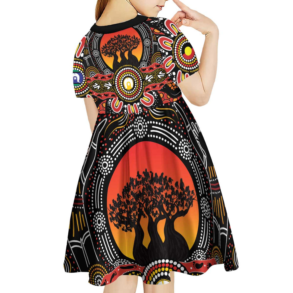 NAIDOC 2025 Boab Tree Kid Short Sleeve Dress Celebrate Aboriginal Culture The Next Generation