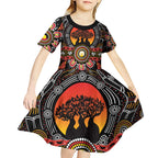 NAIDOC 2025 Boab Tree Kid Short Sleeve Dress Celebrate Aboriginal Culture The Next Generation