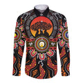 NAIDOC 2025 Boab Tree Long Sleeve Button Shirt Celebrate Aboriginal Culture The Next Generation