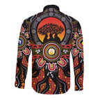 NAIDOC 2025 Boab Tree Long Sleeve Button Shirt Celebrate Aboriginal Culture The Next Generation