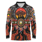 NAIDOC 2025 Boab Tree Long Sleeve Polo Shirt Celebrate Aboriginal Culture The Next Generation