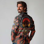 NAIDOC 2025 Boab Tree Long Sleeve Polo Shirt Celebrate Aboriginal Culture The Next Generation