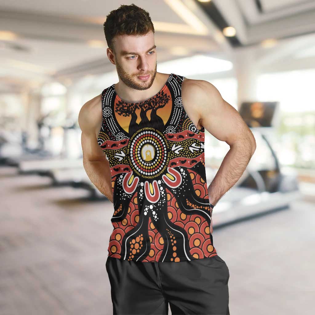NAIDOC 2025 Boab Tree Men Tank Top Celebrate Aboriginal Culture The Next Generation