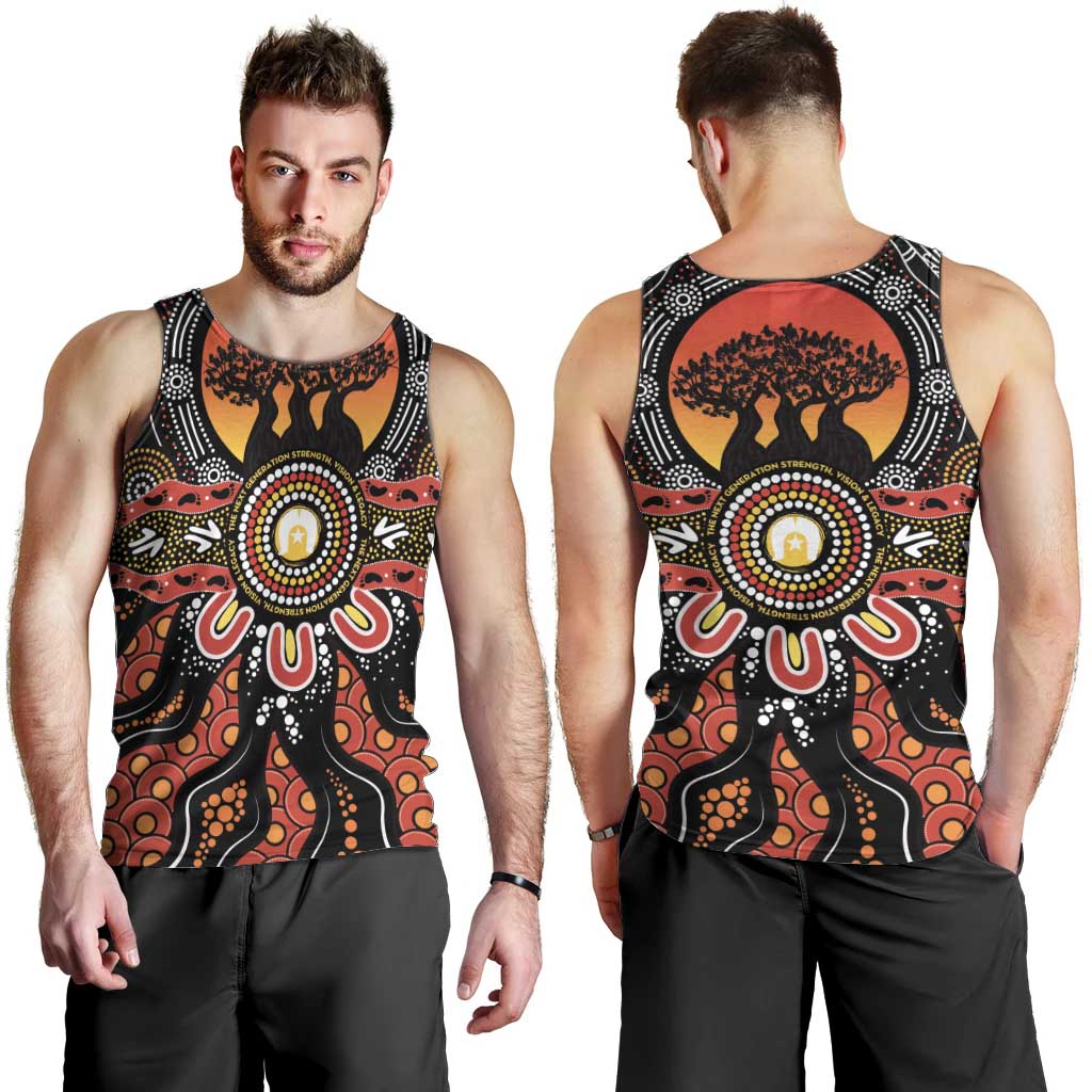 NAIDOC 2025 Boab Tree Men Tank Top Celebrate Aboriginal Culture The Next Generation