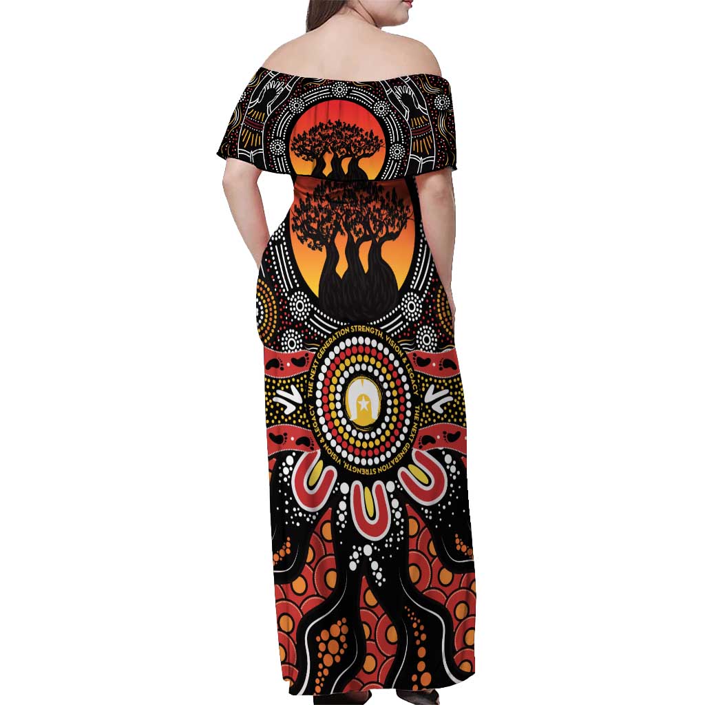 NAIDOC 2025 Boab Tree Off Shoulder Maxi Dress Celebrate Aboriginal Culture The Next Generation