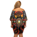 NAIDOC 2025 Boab Tree Off Shoulder Short Dress Celebrate Aboriginal Culture The Next Generation