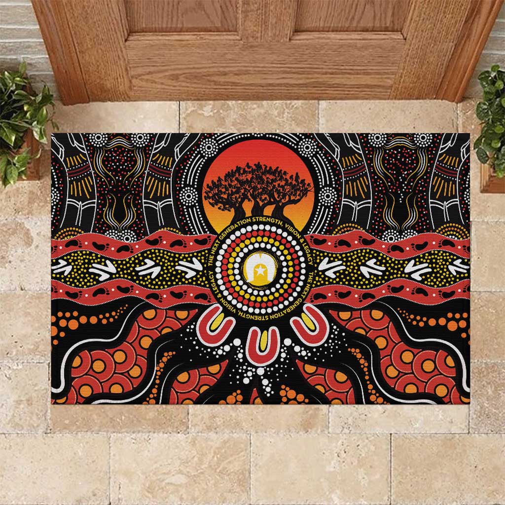NAIDOC 2025 Boab Tree Rubber Doormat Celebrate Aboriginal Culture The Next Generation