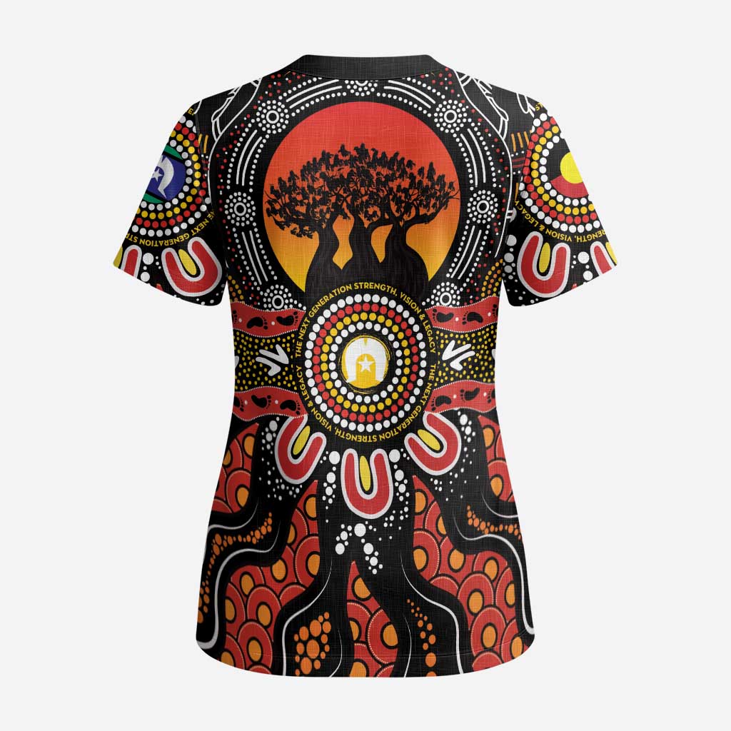 NAIDOC 2025 Boab Tree Scrub Top Celebrate Aboriginal Culture The Next Generation - Aussie Hoodie