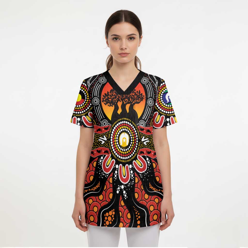 NAIDOC 2025 Boab Tree Scrub Top Celebrate Aboriginal Culture The Next Generation - Aussie Hoodie