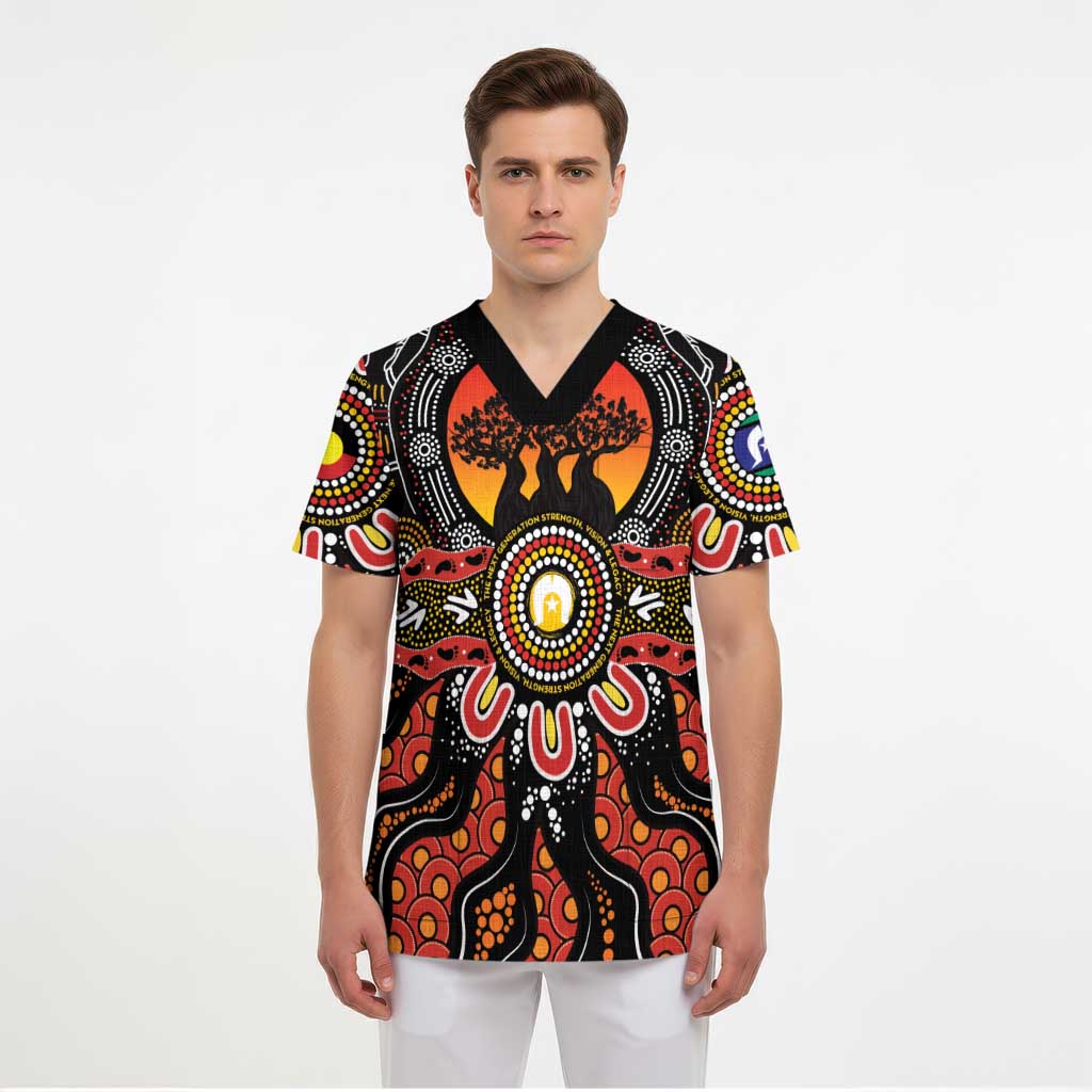 NAIDOC 2025 Boab Tree Scrub Top Celebrate Aboriginal Culture The Next Generation - Aussie Hoodie