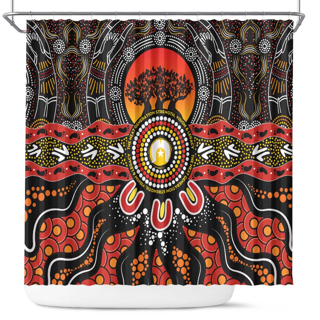 NAIDOC 2025 Boab Tree Shower Curtain Celebrate Aboriginal Culture The Next Generation