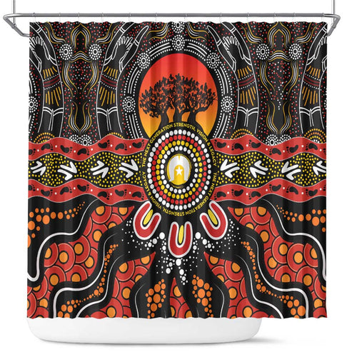 NAIDOC 2025 Boab Tree Shower Curtain Celebrate Aboriginal Culture The Next Generation