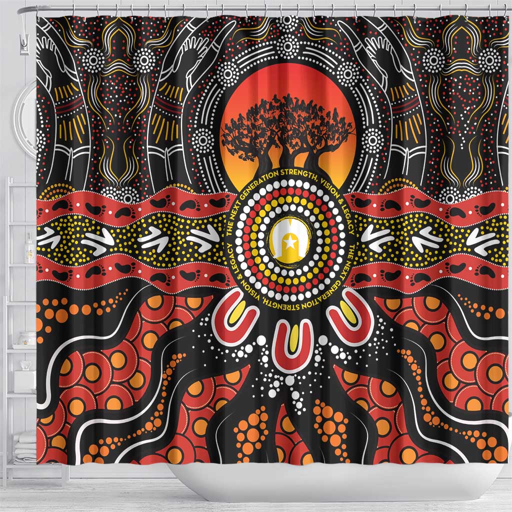 NAIDOC 2025 Boab Tree Shower Curtain Celebrate Aboriginal Culture The Next Generation