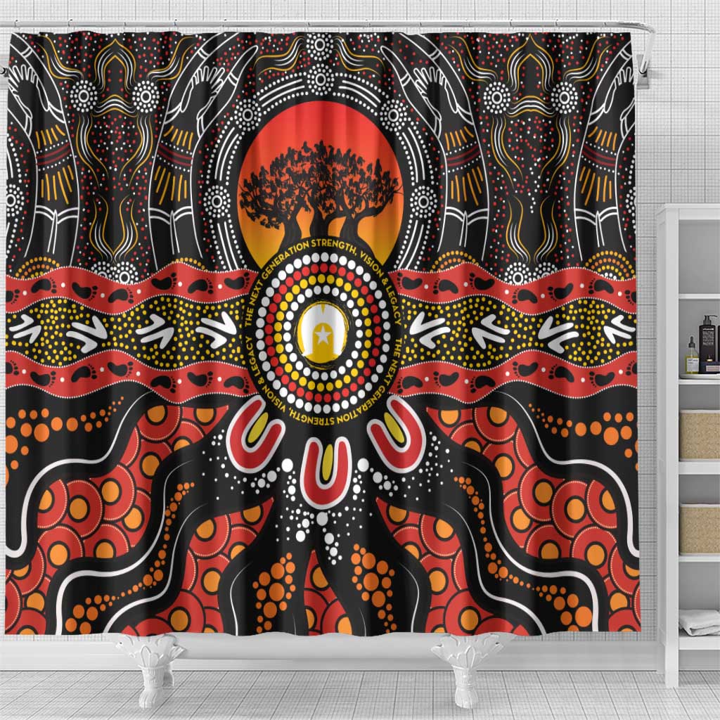 NAIDOC 2025 Boab Tree Shower Curtain Celebrate Aboriginal Culture The Next Generation