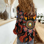NAIDOC 2025 Boab Tree Women Casual Shirt Celebrate Aboriginal Culture The Next Generation