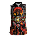 NAIDOC 2025 Boab Tree Women Sleeveless Polo Shirt Celebrate Aboriginal Culture The Next Generation