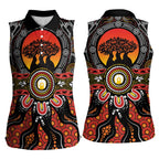 NAIDOC 2025 Boab Tree Women Sleeveless Polo Shirt Celebrate Aboriginal Culture The Next Generation
