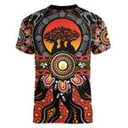 NAIDOC 2025 Boab Tree Women V-Neck T-Shirt Celebrate Aboriginal Culture The Next Generation
