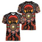 NAIDOC 2025 Boab Tree Women V-Neck T-Shirt Celebrate Aboriginal Culture The Next Generation