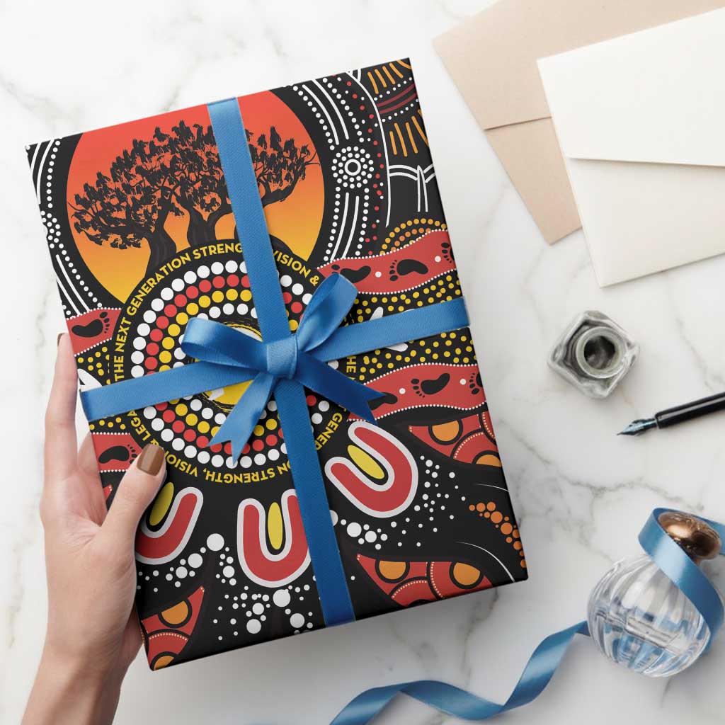 NAIDOC 2025 Boab Tree Wrapping Paper Celebrate Aboriginal Culture The Next Generation - Aussie Hoodie