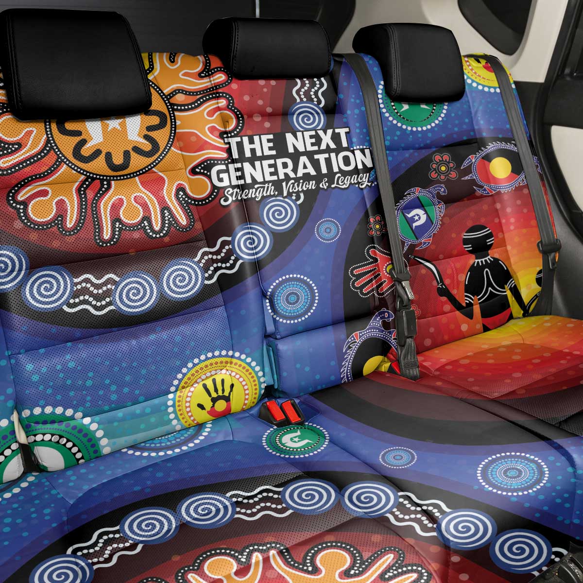 NAIDOC 2025 Our Voices Their Legacy Back Car Seat Cover