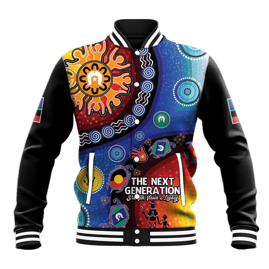 NAIDOC 2025 Our Voices Their Legacy Baseball Jacket