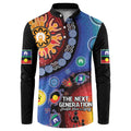 NAIDOC 2025 Our Voices Their Legacy Button Sweatshirt