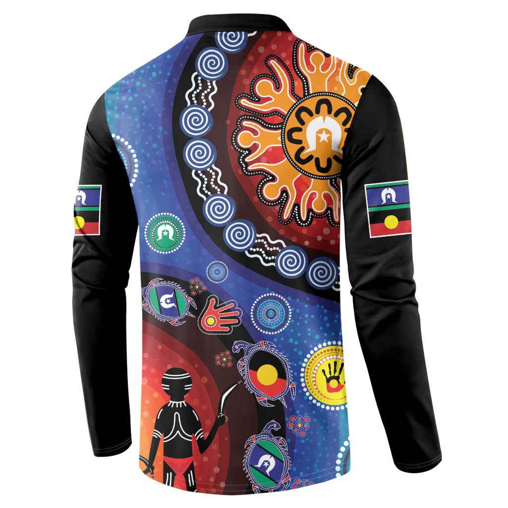 NAIDOC 2025 Our Voices Their Legacy Button Sweatshirt