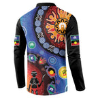 NAIDOC 2025 Our Voices Their Legacy Button Sweatshirt
