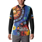 NAIDOC 2025 Our Voices Their Legacy Button Sweatshirt