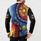 NAIDOC 2025 Our Voices Their Legacy Button Sweatshirt